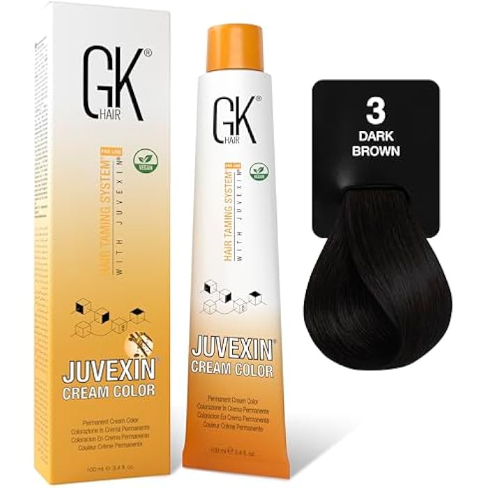 GK Hair Color - 3 Dark Brown - Image 1